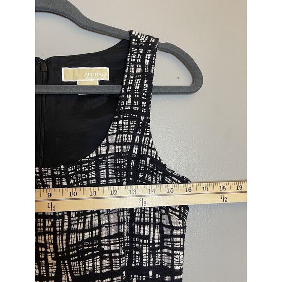 Michael Kors Womens Sheath Wool Blend Tweed Dress Size 4 Black and White - Picture 3 of 6